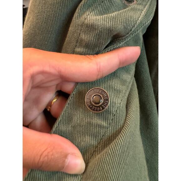 Free People Madison City Twill Jacket in Adventurer Size L. Oversized Utility - Picture 8 of 8